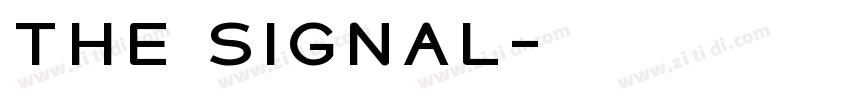 The signal字体转换